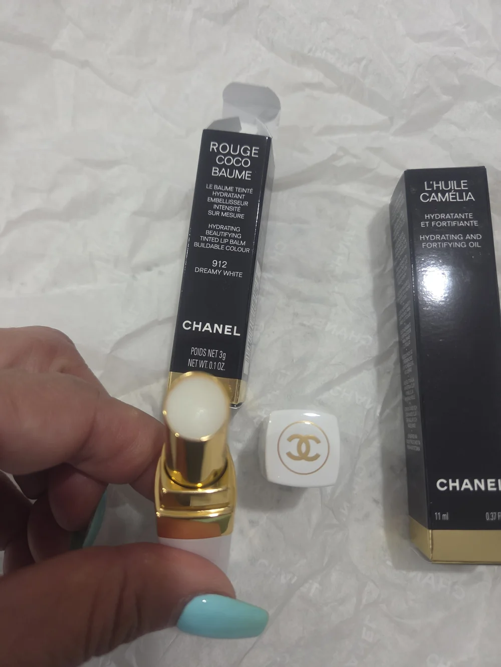 CHANEL cream glitter